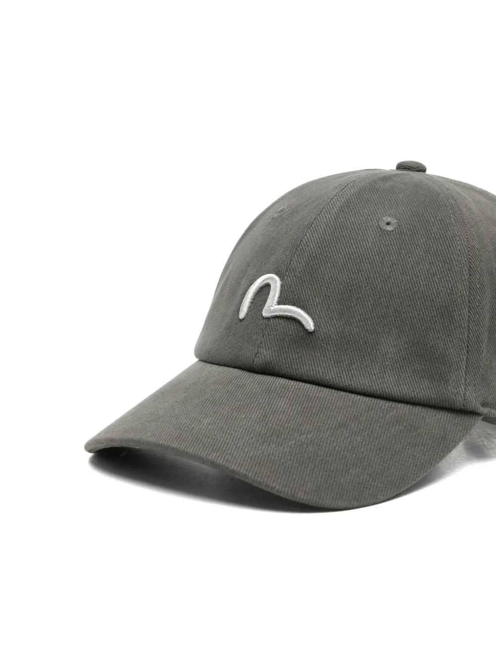 EVISU Honkbalpet met geborduurd logo Grijs