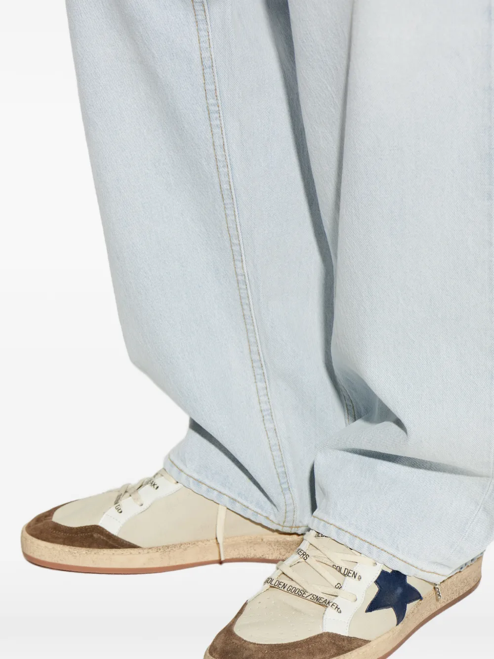 Golden Goose Ball Star sneakers met sterpatch Beige