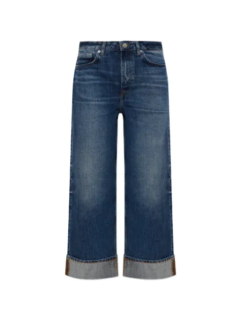 SAMSOE SAMSOE faded turn-up jeans