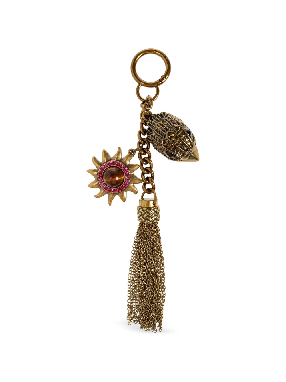 Kurt Geiger London Eagle tassel keyring - Gold