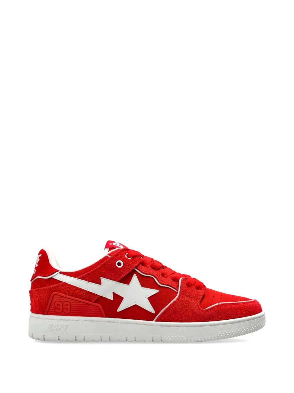 A BATHING APE Sk8 Sta low-top sneakers Rood
