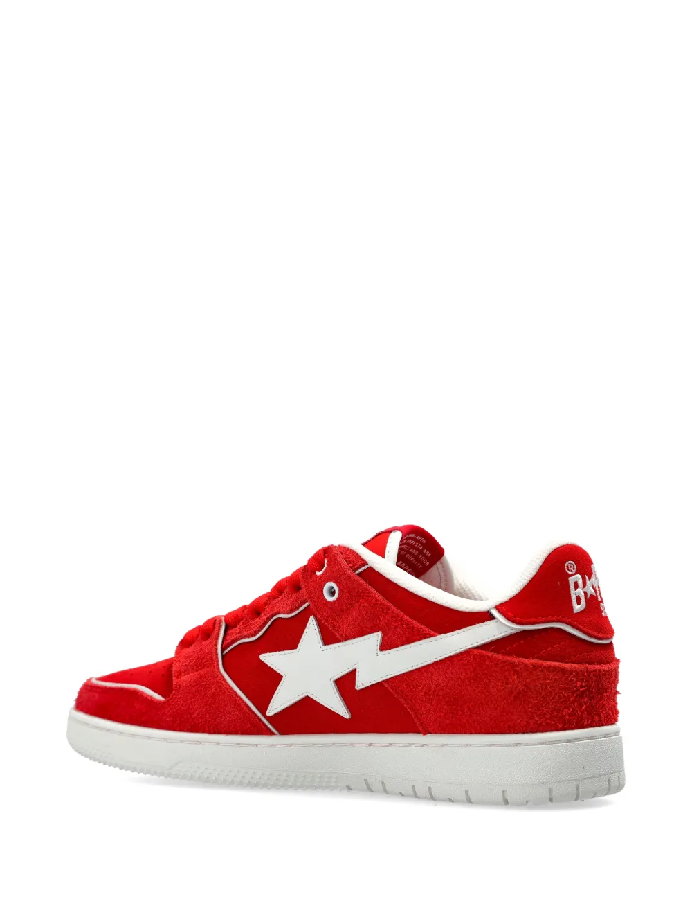 A BATHING APE Sk8 Sta low-top sneakers Rood