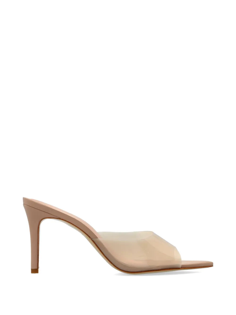 BLACK SUEDE STUDIO Elle transparent-strap pointed-toe mules Beige