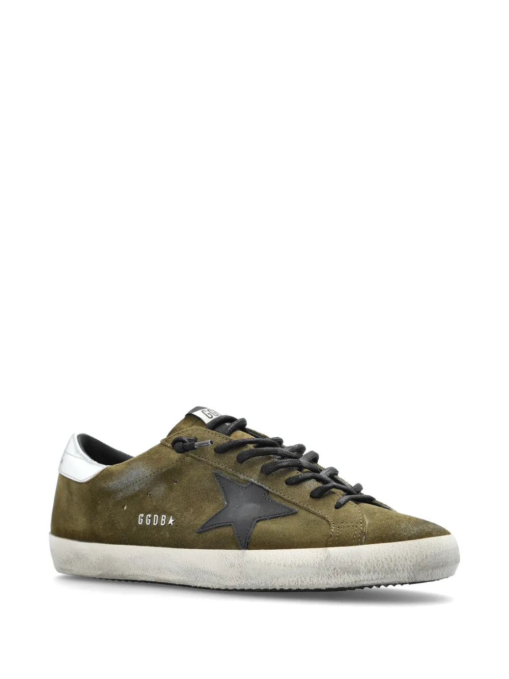 Golden Goose Super-Star sneakers met ster-patch Groen