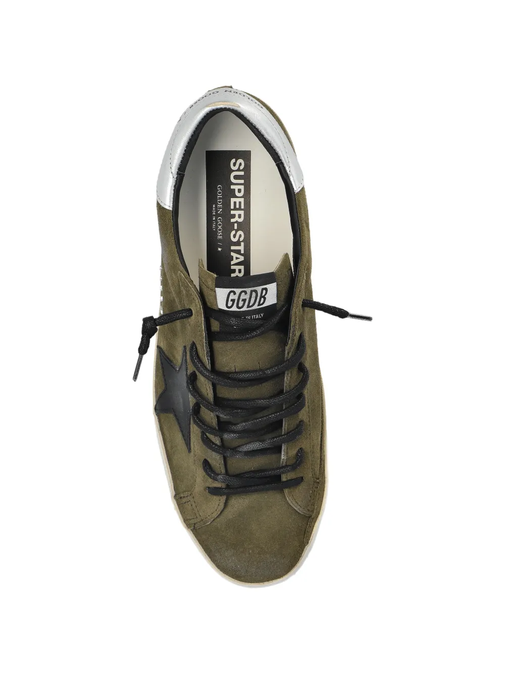 Golden Goose Super-Star sneakers met ster-patch Groen