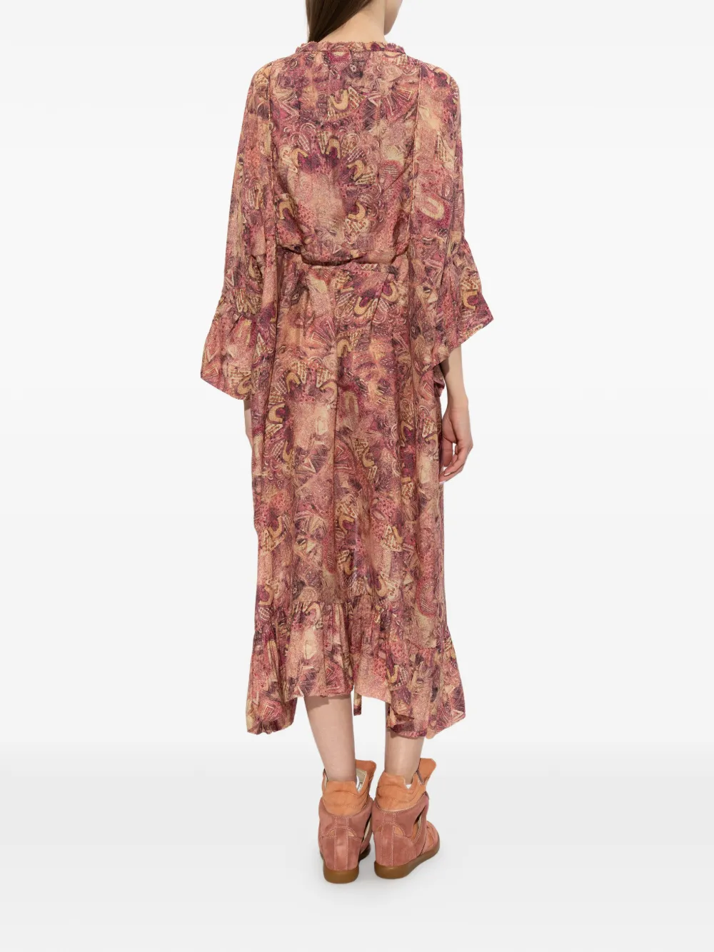 ISABEL MARANT Jurk met ruches Roze