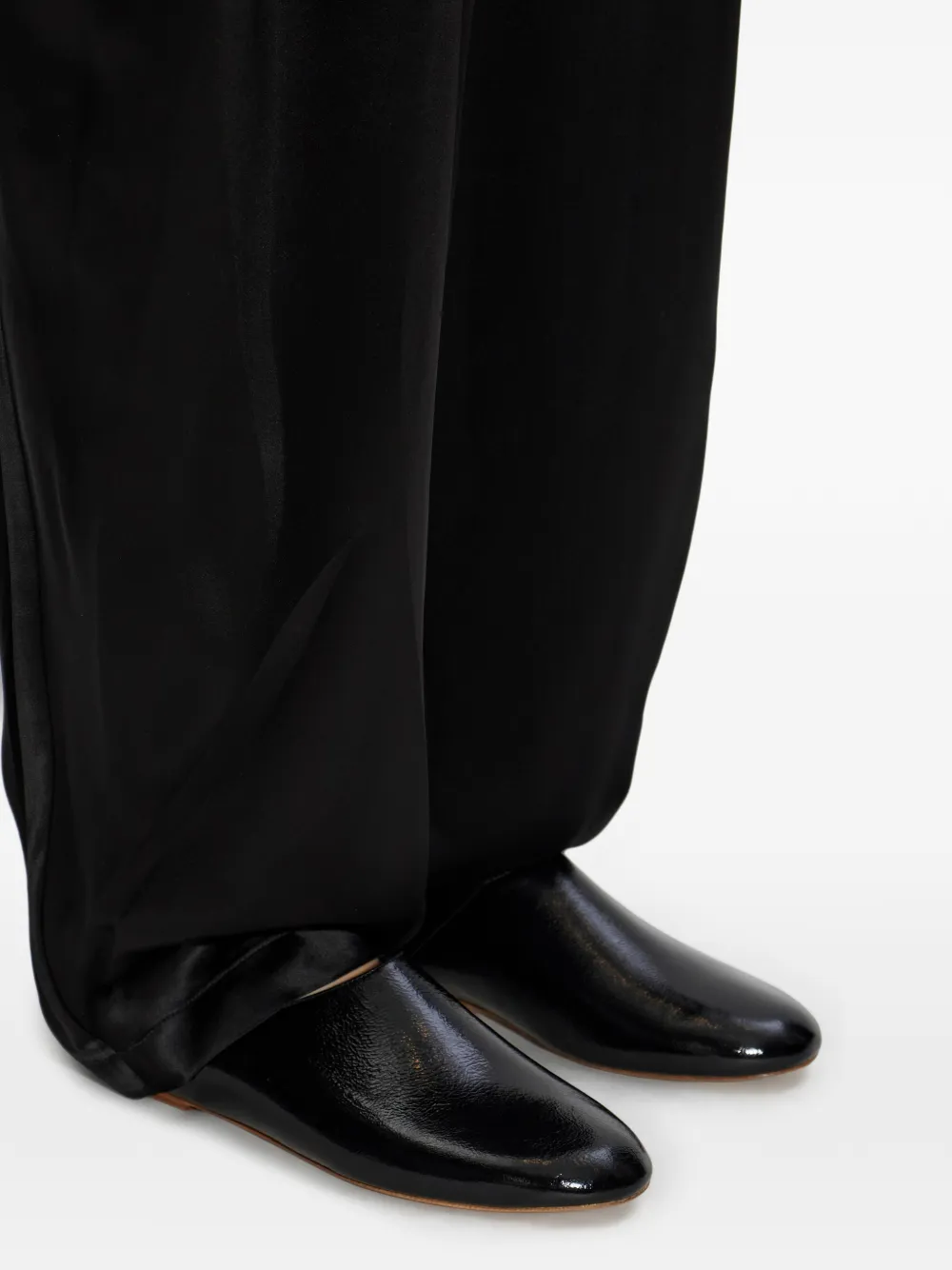 A.P.C. leather mules Zwart