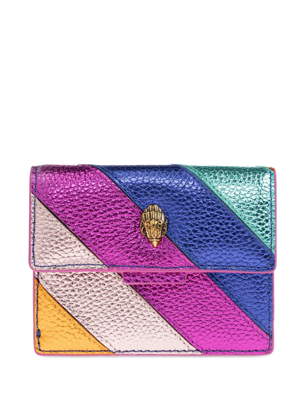 Kurt Geiger London Kensington striped card-holder - Viola