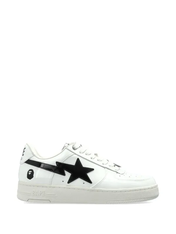 A BATHING APE® Bape Sta レザースニーカー | ホワイト | FARFETCH JP