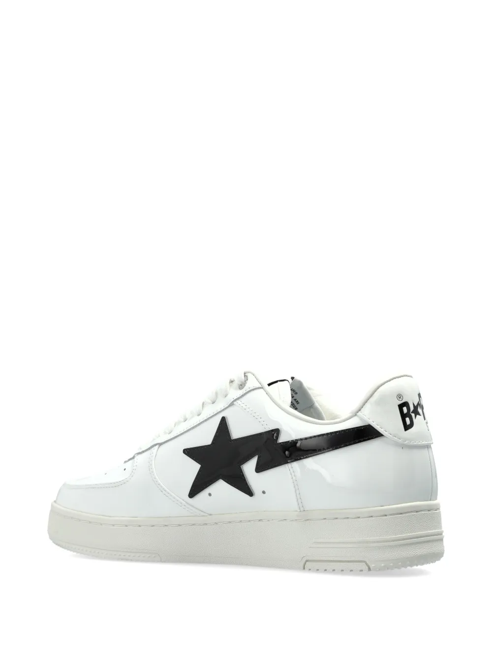 A BATHING APE Bape Sta leather sneakers Wit
