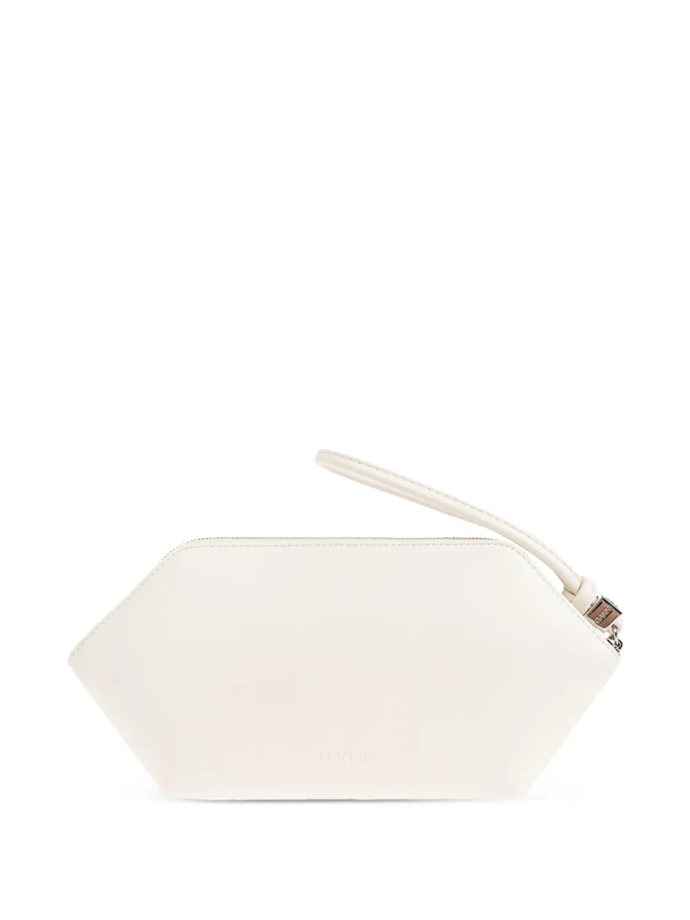 GANNI Bou buidel met frambozenprint Beige