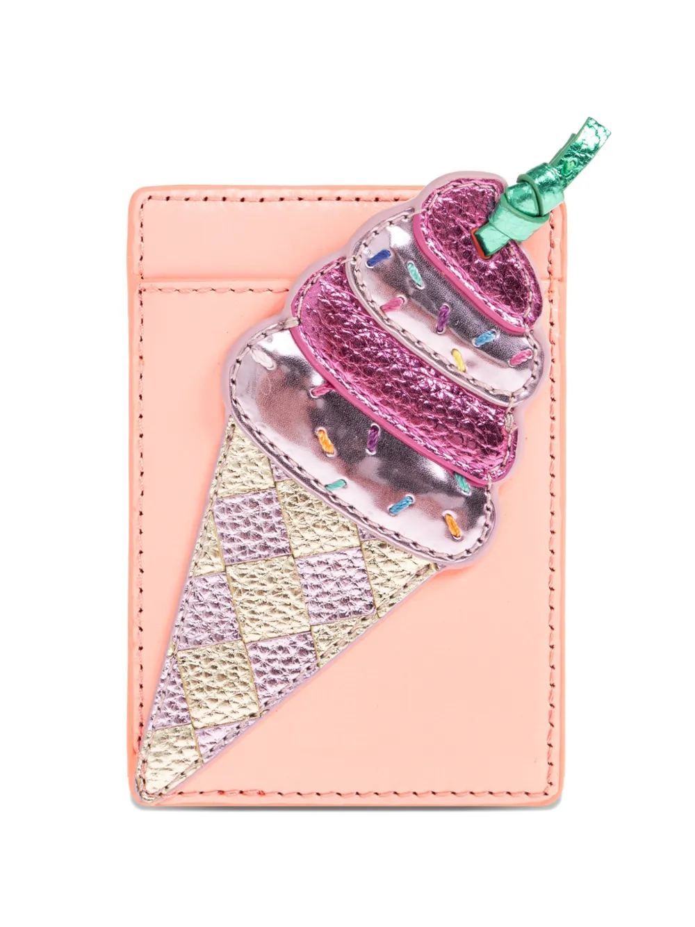 Kurt Geiger London ice-cream appliqué card holder - Toni neutri