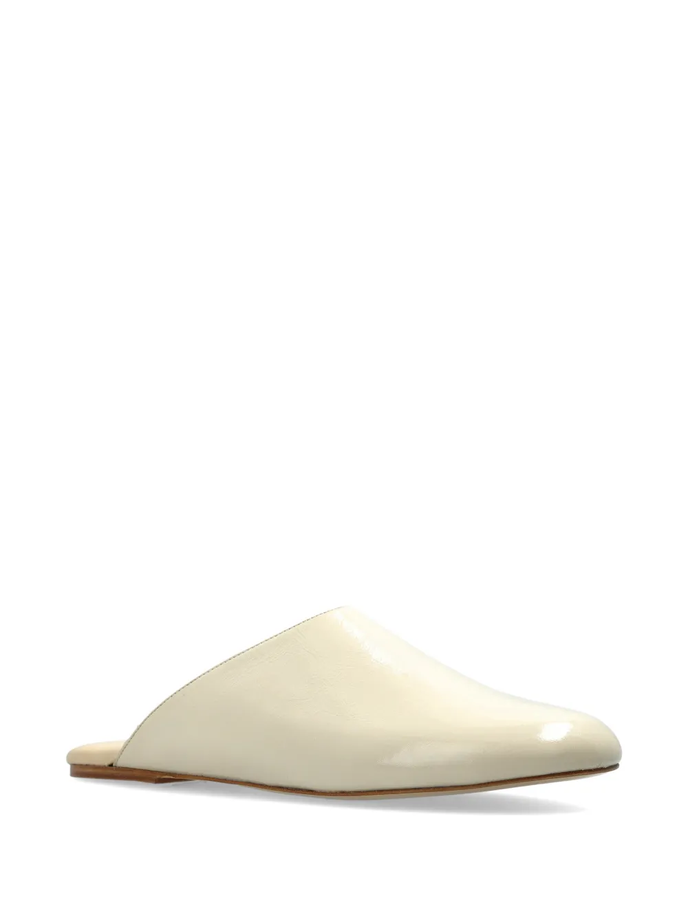 A.P.C. leather mules Beige