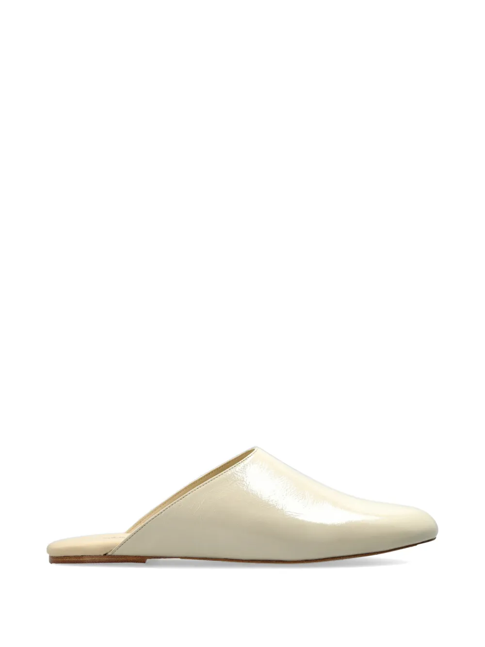 A.P.C. leather mules Beige