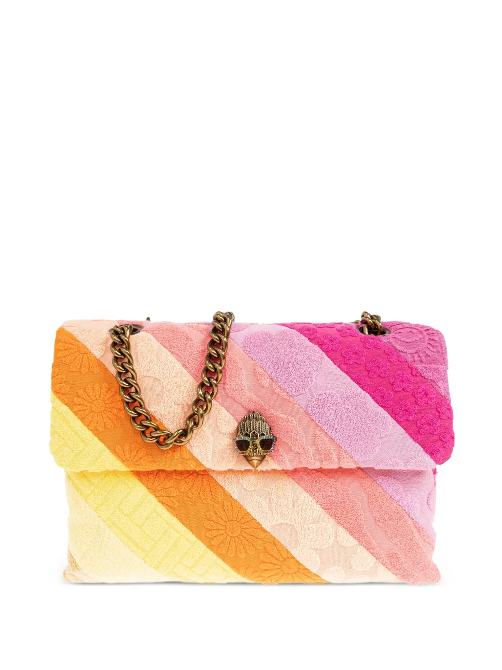 Kurt Geiger London Kensington towelling shoulder bag - Rosa