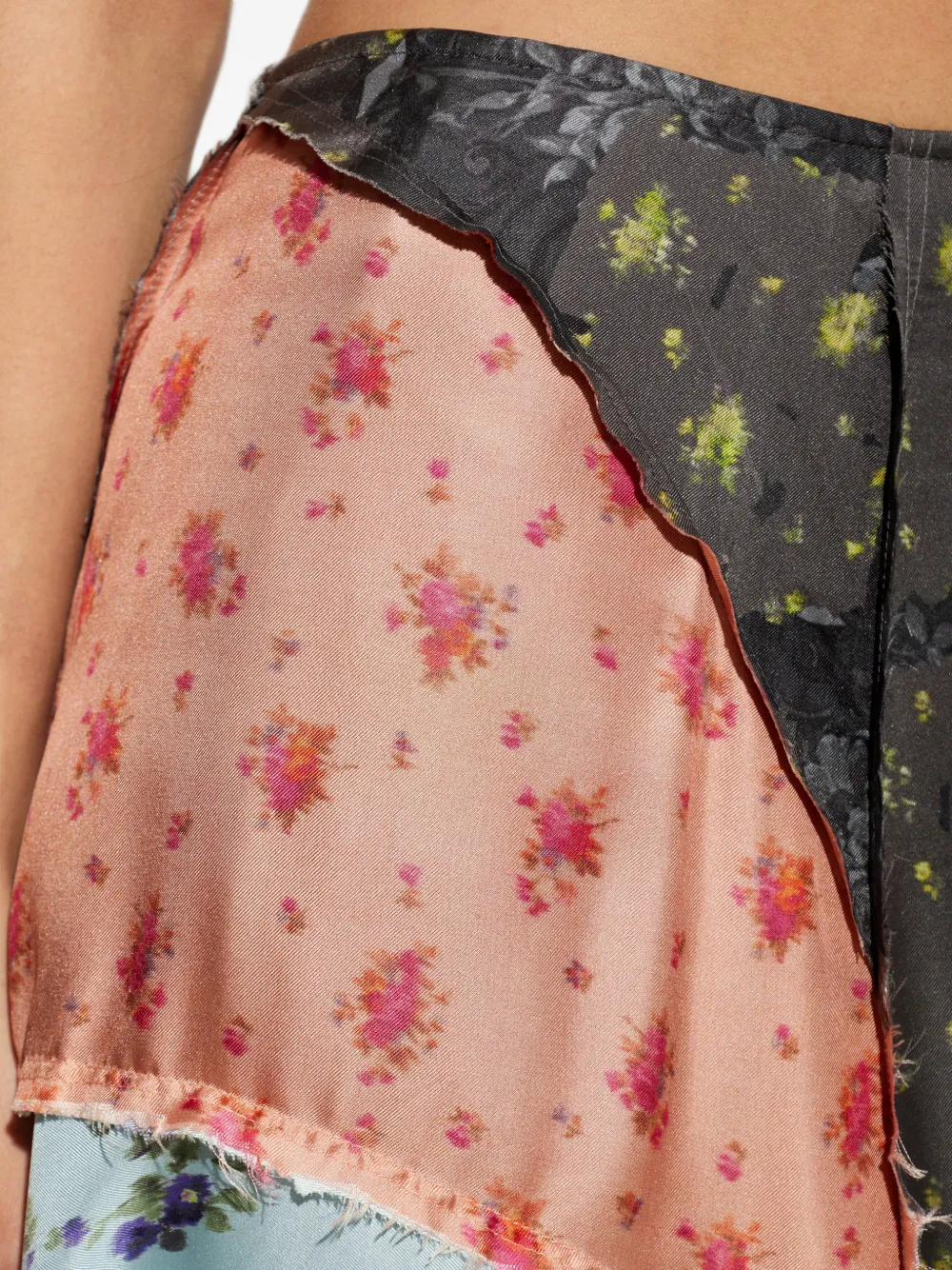 GANNI Maxi-rok met bloemenprint Blauw