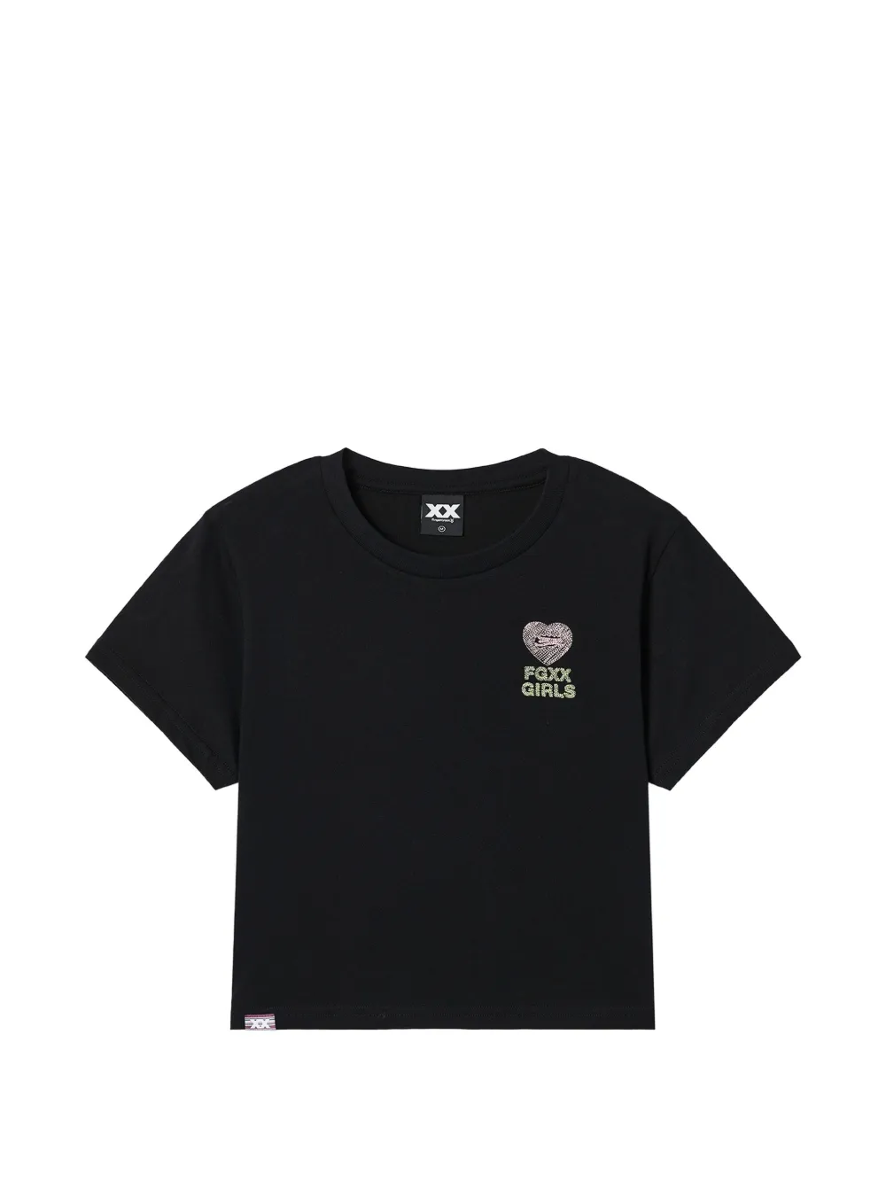 FINGERCROXX heart-print T-shirt - Nero