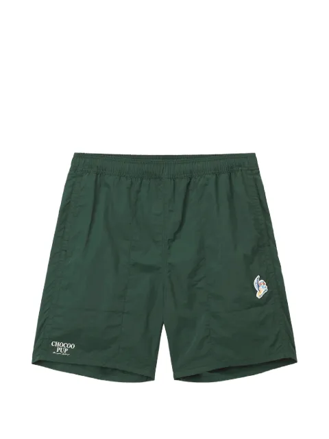 CHOCOOLATE logo-patch elasticated-waist shorts