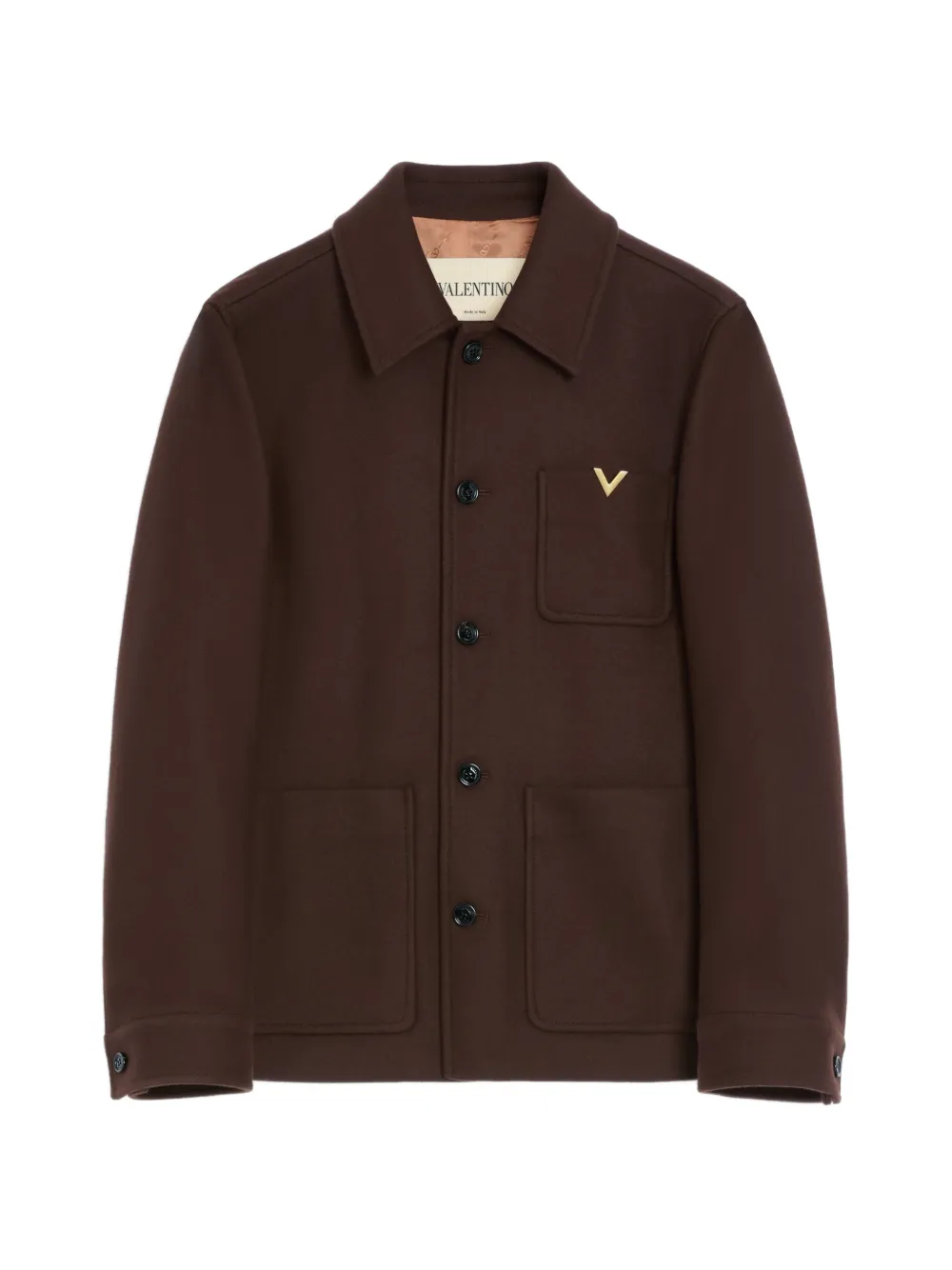 Valentino Garavani Giacca VGold in lana - Marrone