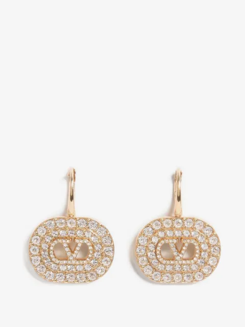 Valentino Garavani Vlogo Signature earrings in metal with swarovski crystals