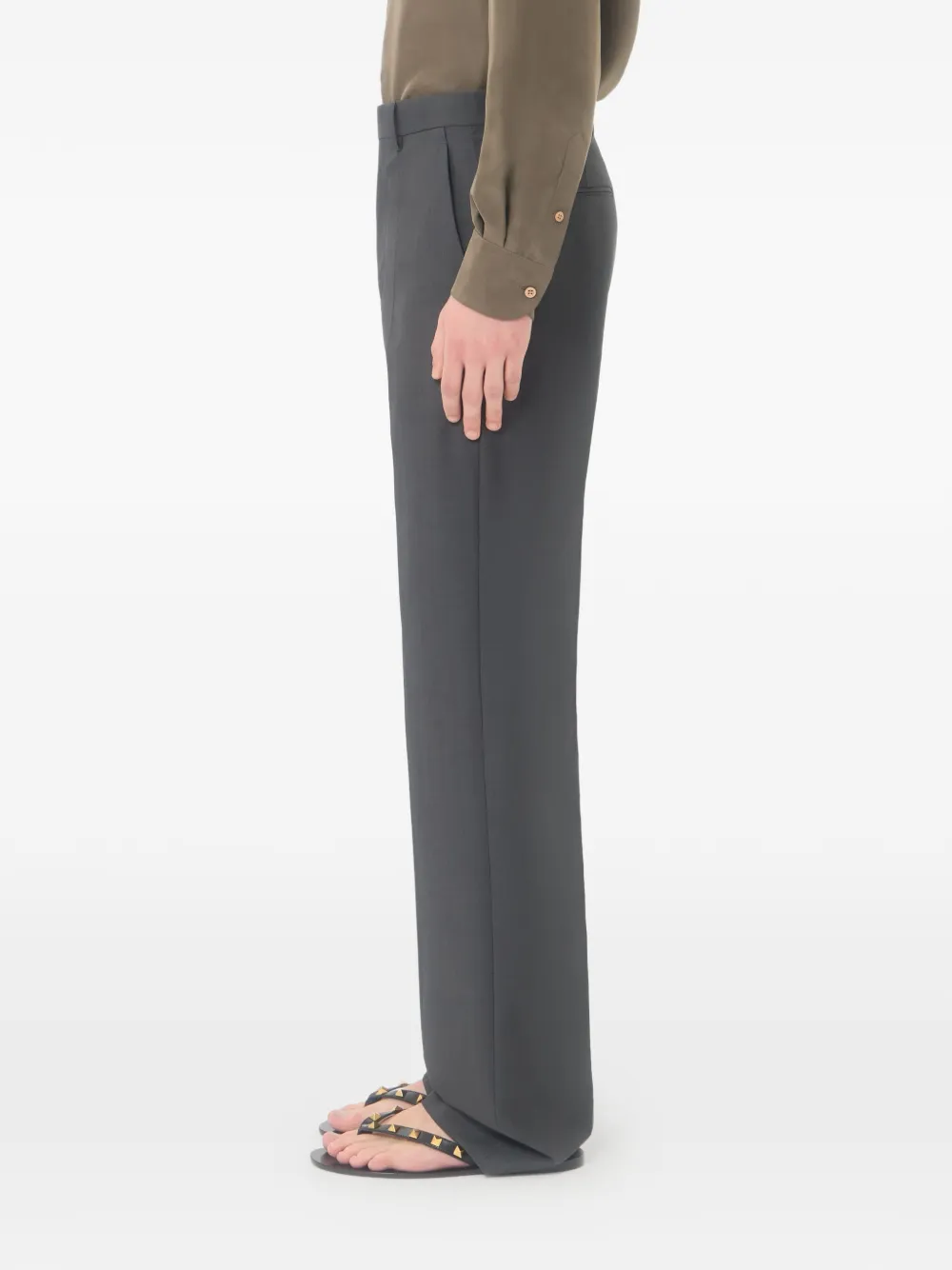 Valentino Garavani Wollen broek Grijs