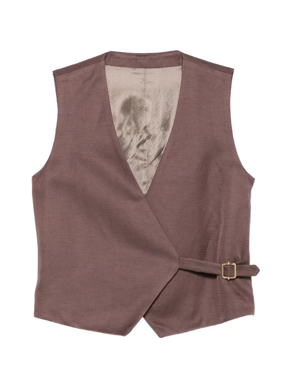 PT Torino wrap-style buckle-fastening waistcoat - Braun