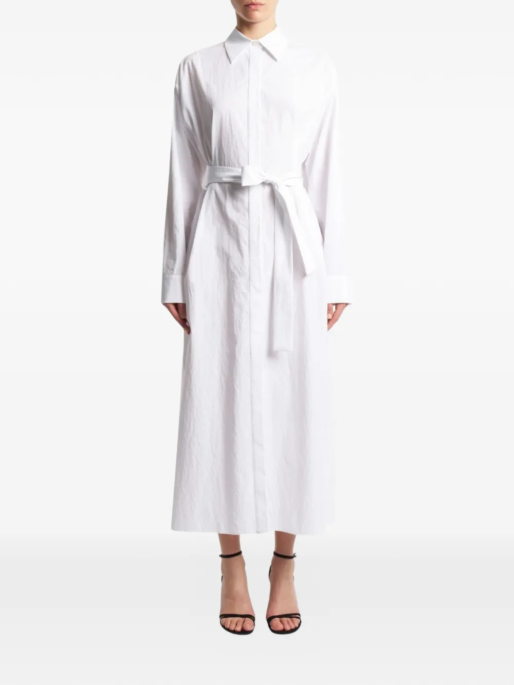 PT Torino Emilia blousejurk met ceintuur Wit