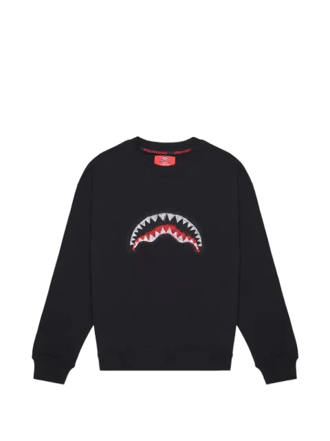 Sprayground Scribble shark-motif embroidered sweatshirt