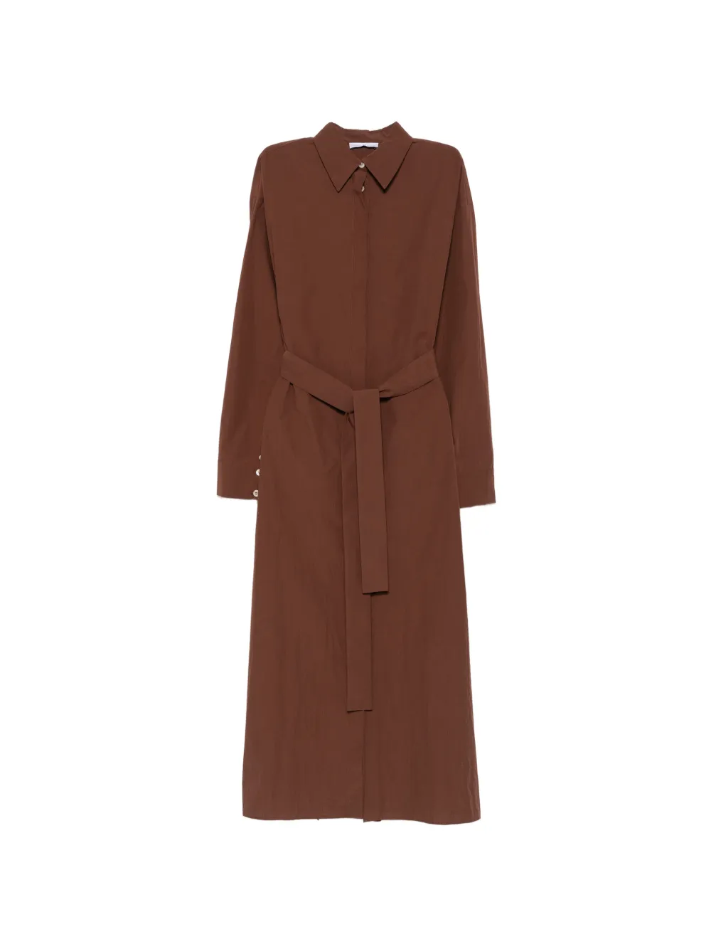PT Torino Emilia belted midi shirt dress - Braun