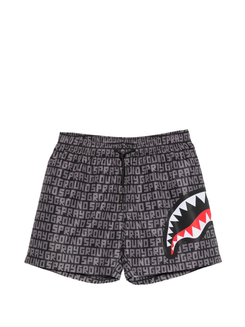 Sprayground logo-print swim shorts - Grigio