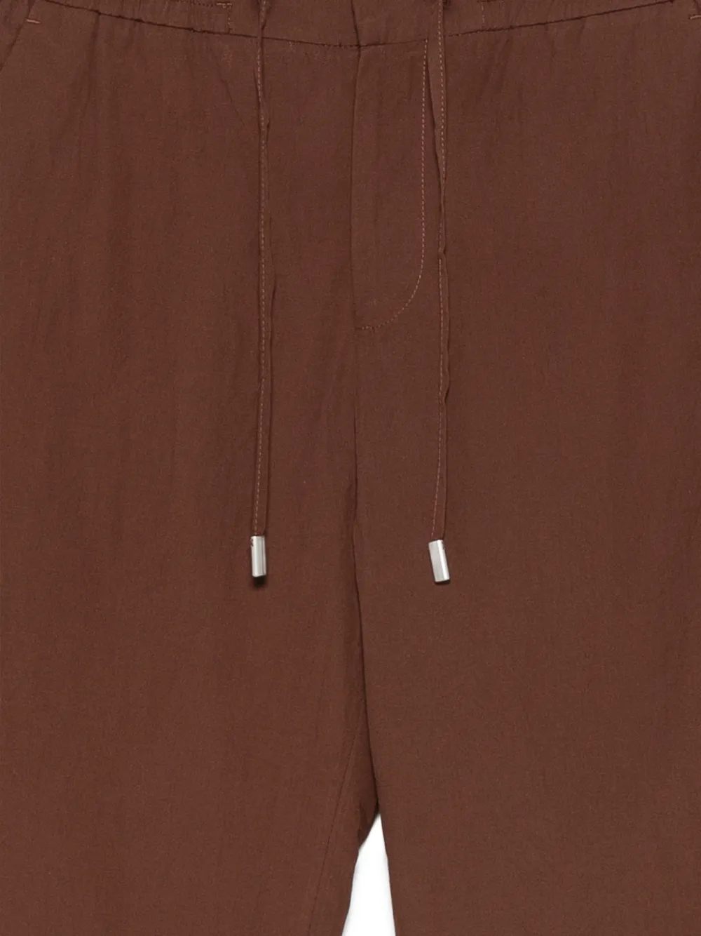 PT Torino Broek met trekkoordtaille Bruin