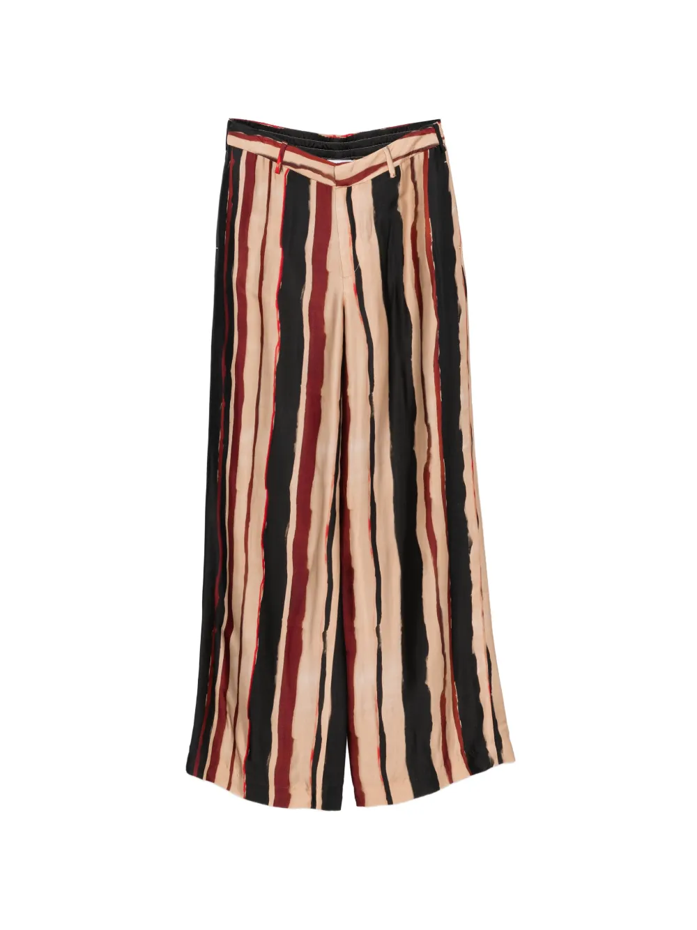 PT Torino stripe-print palazzo pants - Schwarz