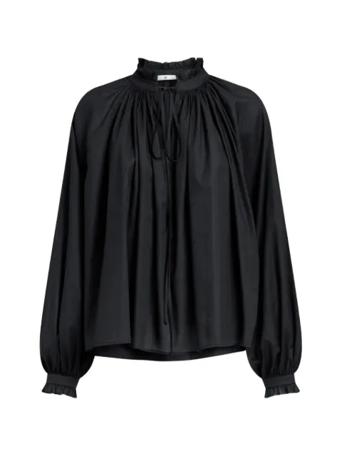 PT Torino Claudia ruffled tie-fastening blouse