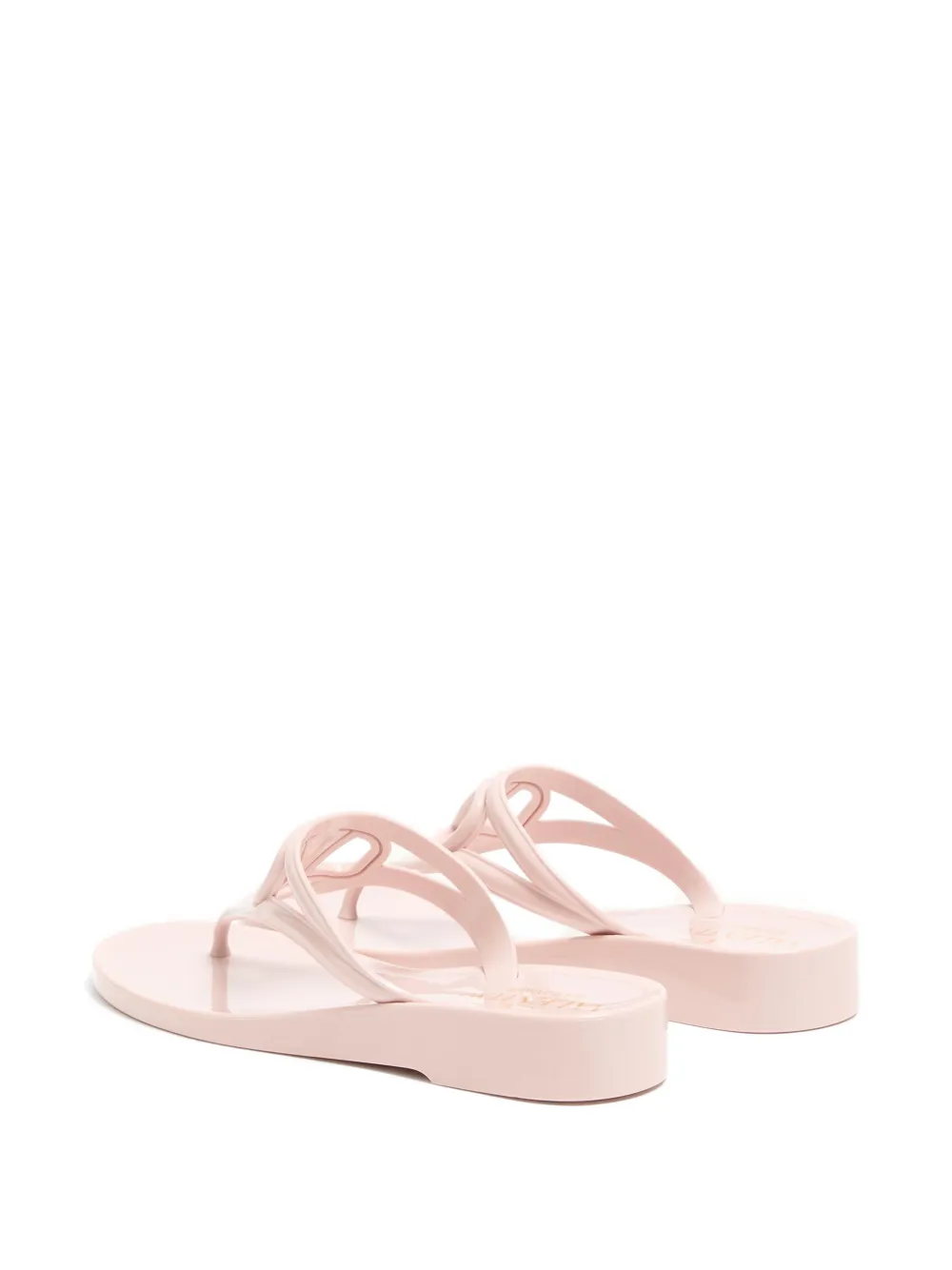 Valentino Garavani VLogoSignature rubber flip-flop sandals Roze