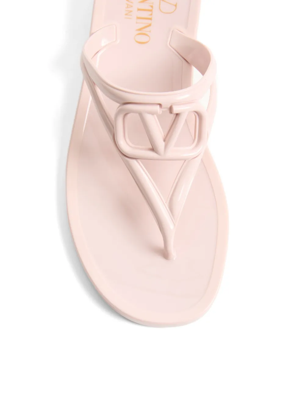 Valentino Garavani VLogoSignature rubber flip-flop sandals Roze