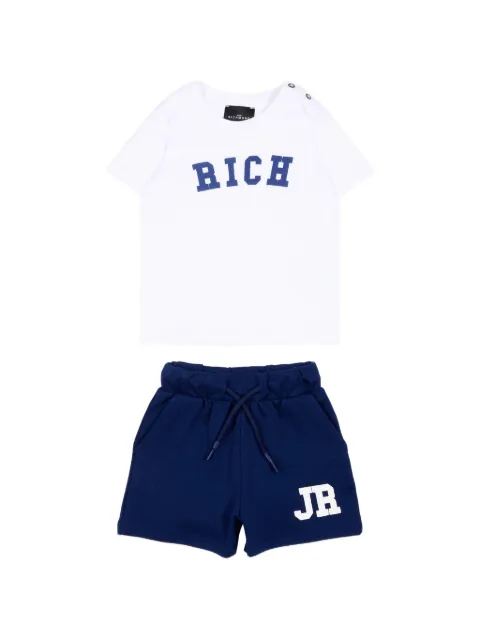 John Richmond Junior logo-print cotton tracksuit set