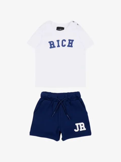 John Richmond Junior logo-print cotton tracksuit set