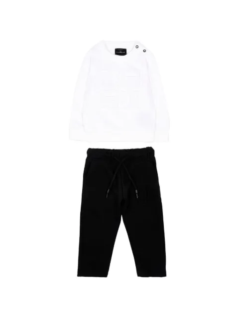 John Richmond Junior logo-embossed tracksuit set