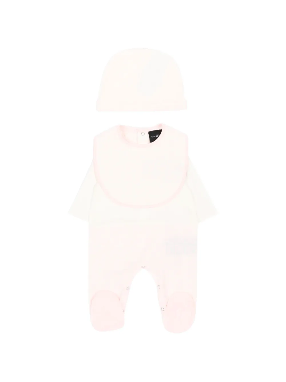 John Richmond Junior logo-print cotton babygrow set - Rosa