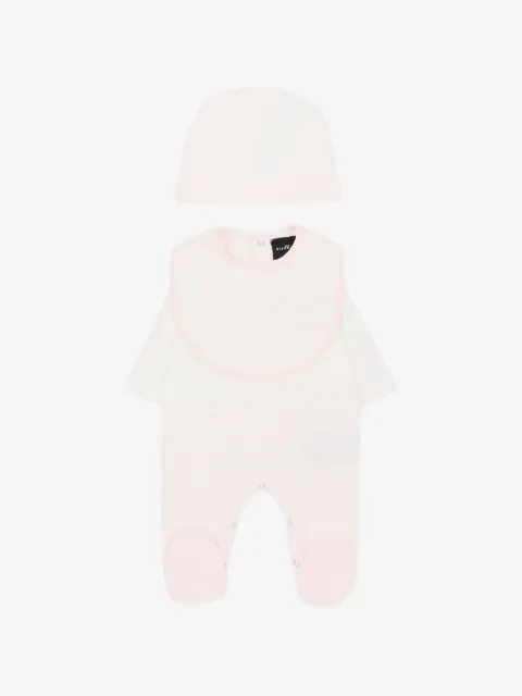 John Richmond Junior logo-print cotton babygrow set