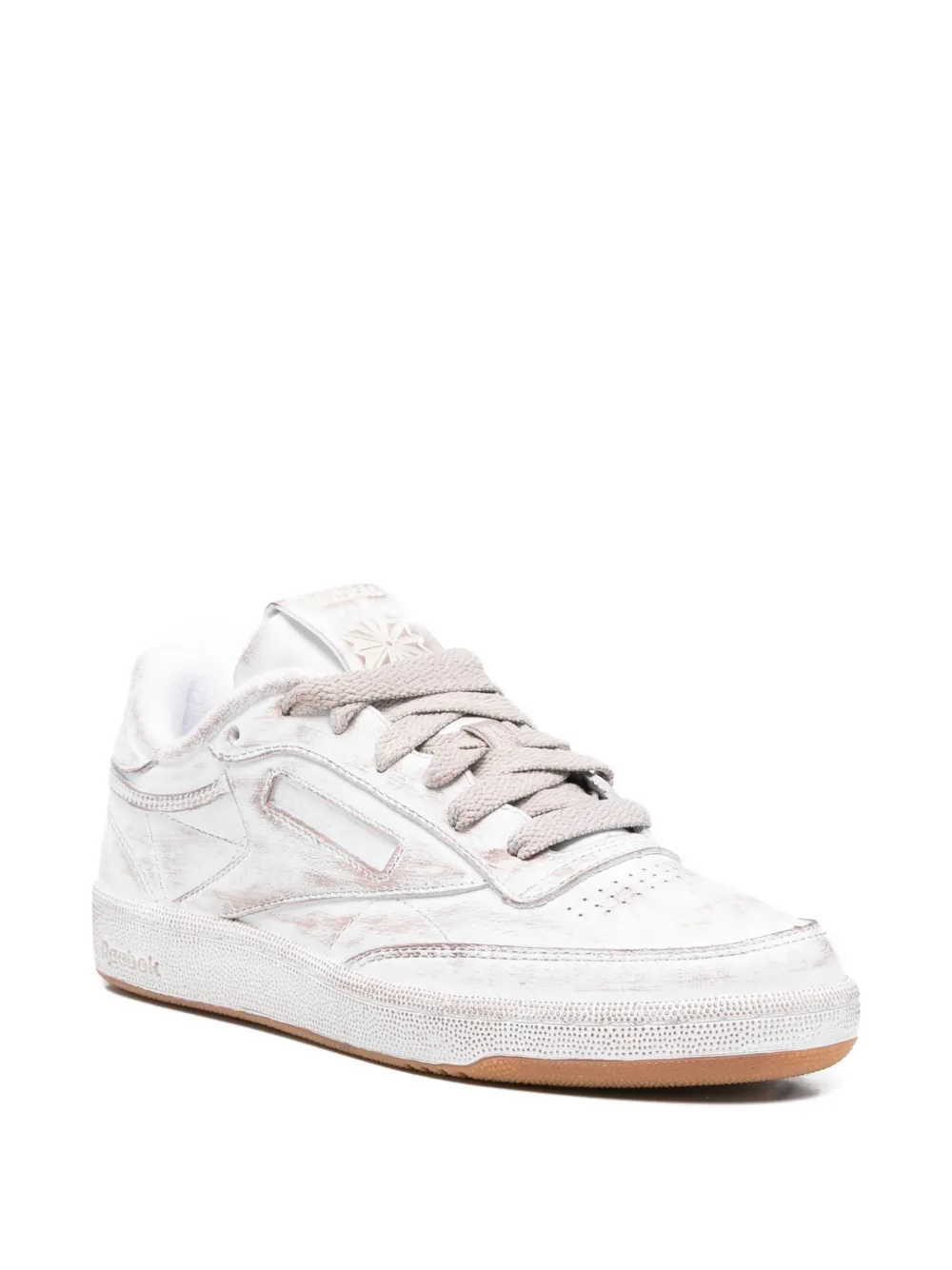 Reebok Club C 85 Vintage distressed-finish sneakers Wit