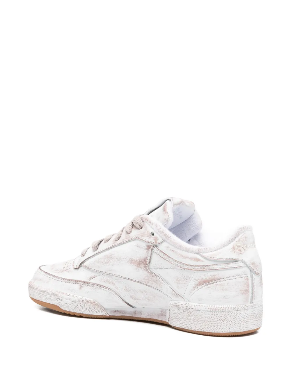 Reebok Club C 85 Vintage distressed-finish sneakers Wit