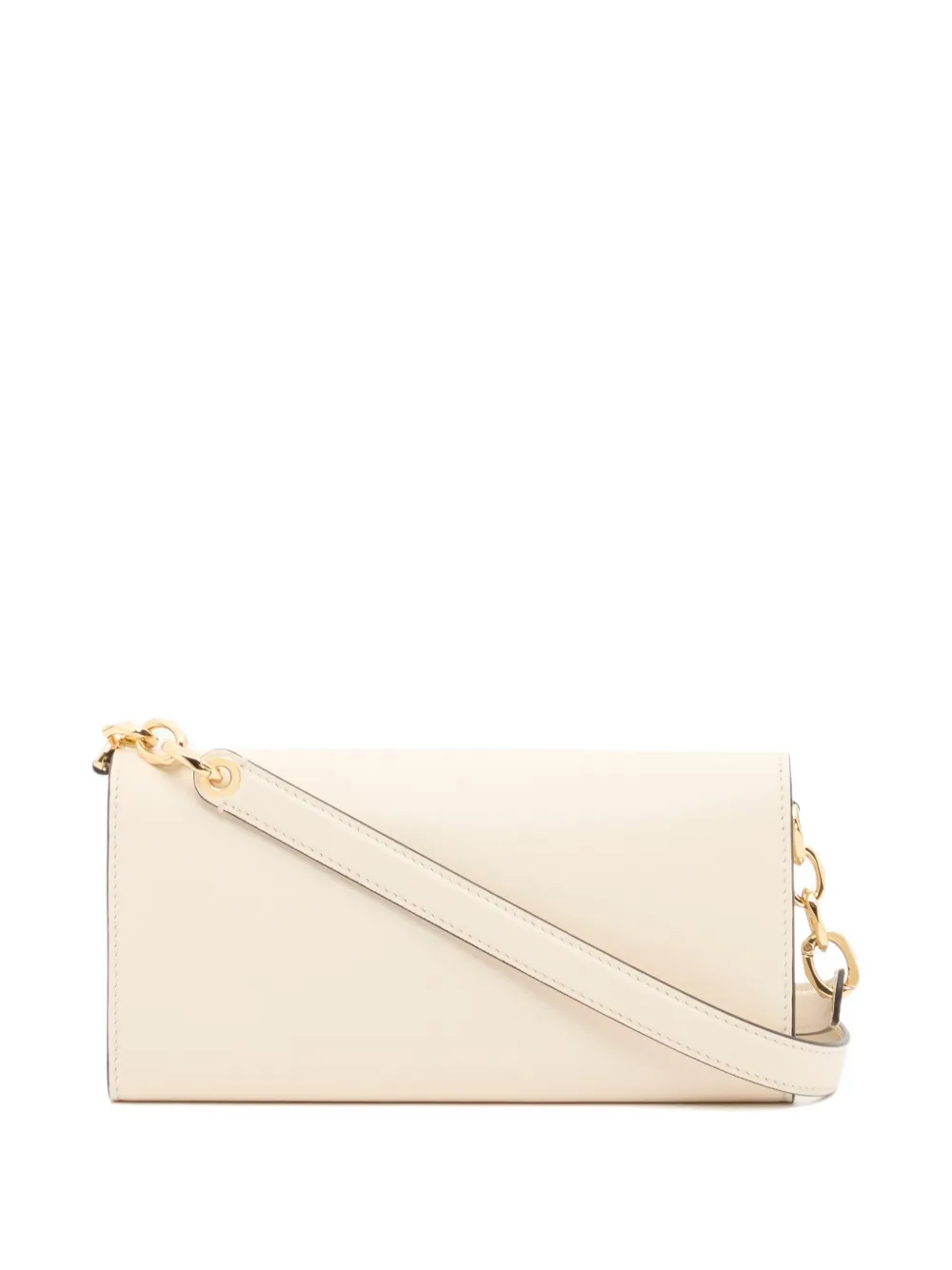 Valentino Garavani VLogo The Bold Edition portemonnee met schouderband in nappaleer Beige