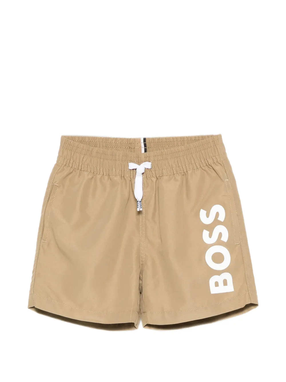 BOSS Kidswear logo-print drawstring shorts - Verde