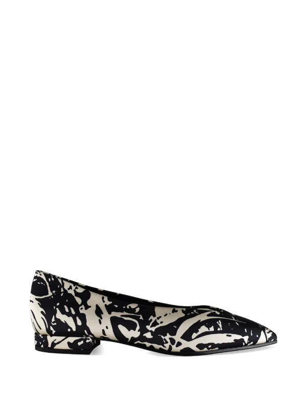 Loro Piana Rebecca Printed Ballet Flats in Black