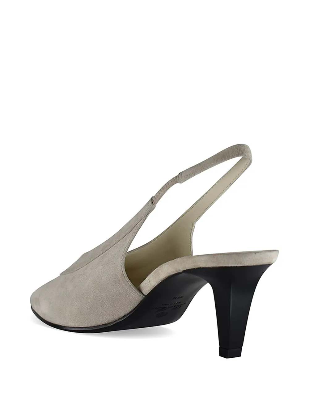 Loro Piana Rebecca suede pumps Grijs