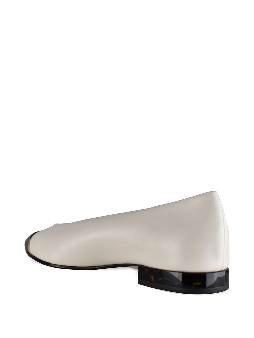 Loro Piana Rebecca ballerina's met schildpadschild-design Beige