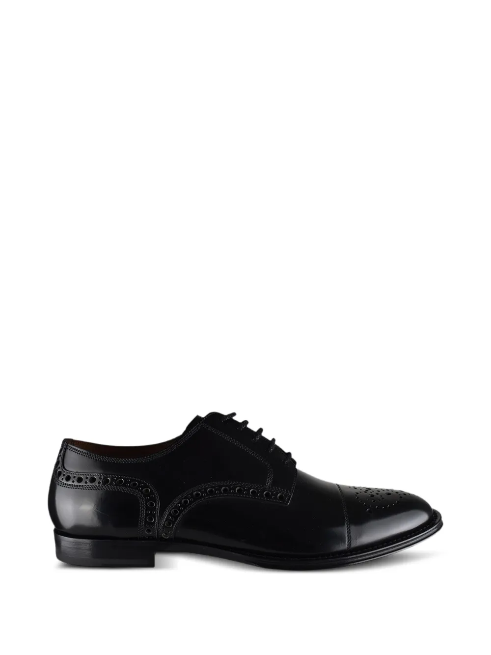 Dolce & Gabbana perforated-detail lace-up oxford - Schwarz