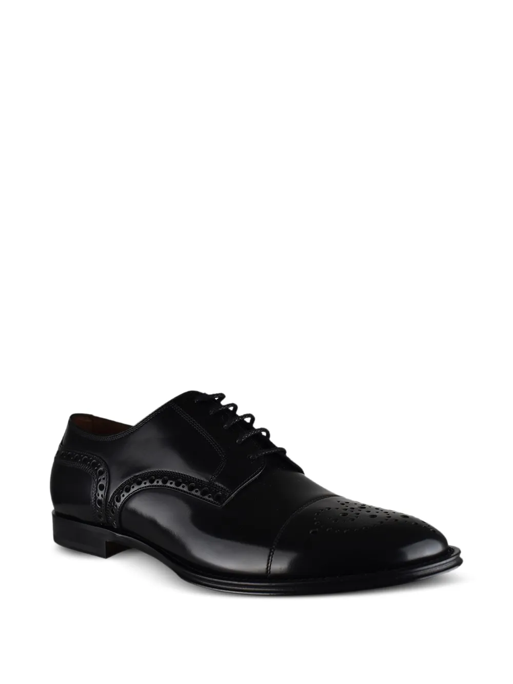 Dolce & Gabbana Oxford veterschoenen met geperforeerd detail Zwart