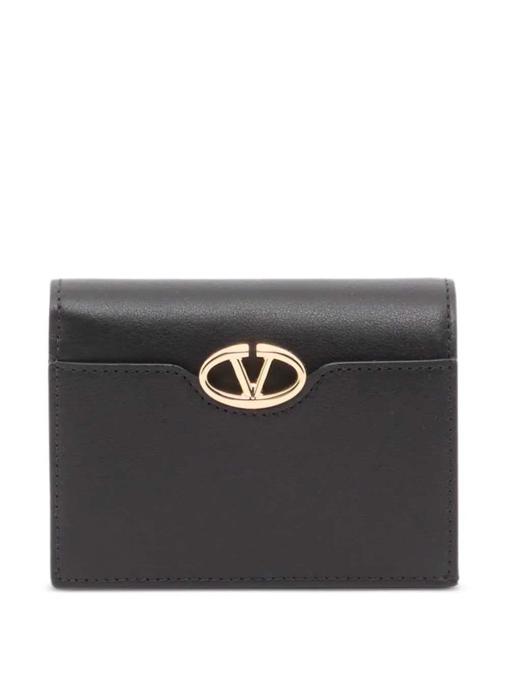 Valentino Garavani Portafoglio VLogo the Bold Edition piccolo in pelle di vitello - Nero